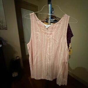 Torrid Blush Pink Sleeveless Blouse